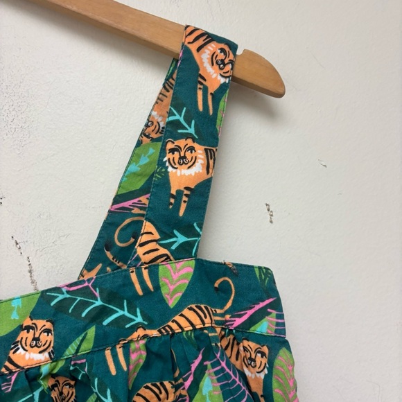 The Company Store Voile Tiger Print Babydoll Pajama Top - Picture 3 of 10